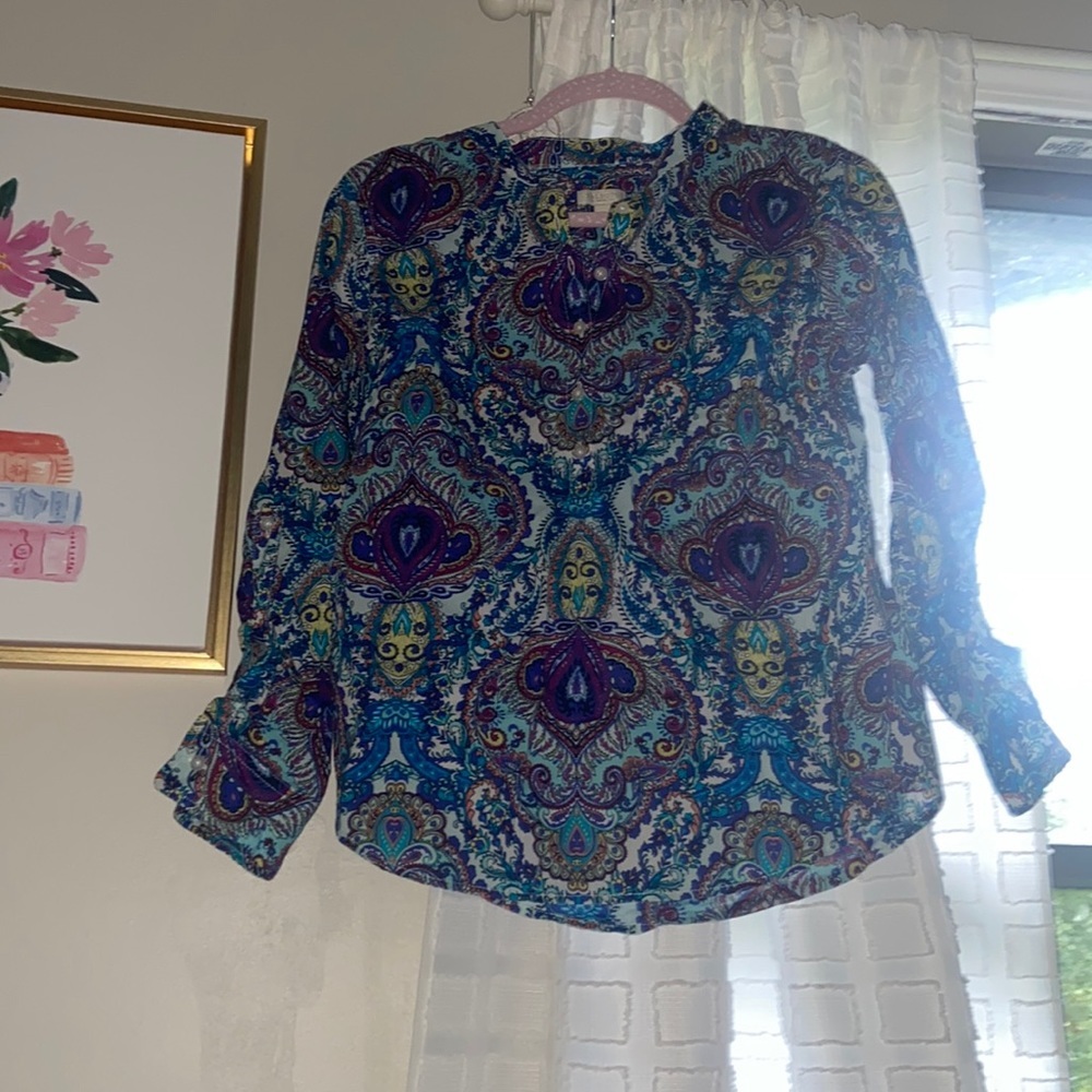 Petite button up TALBOTS shirt